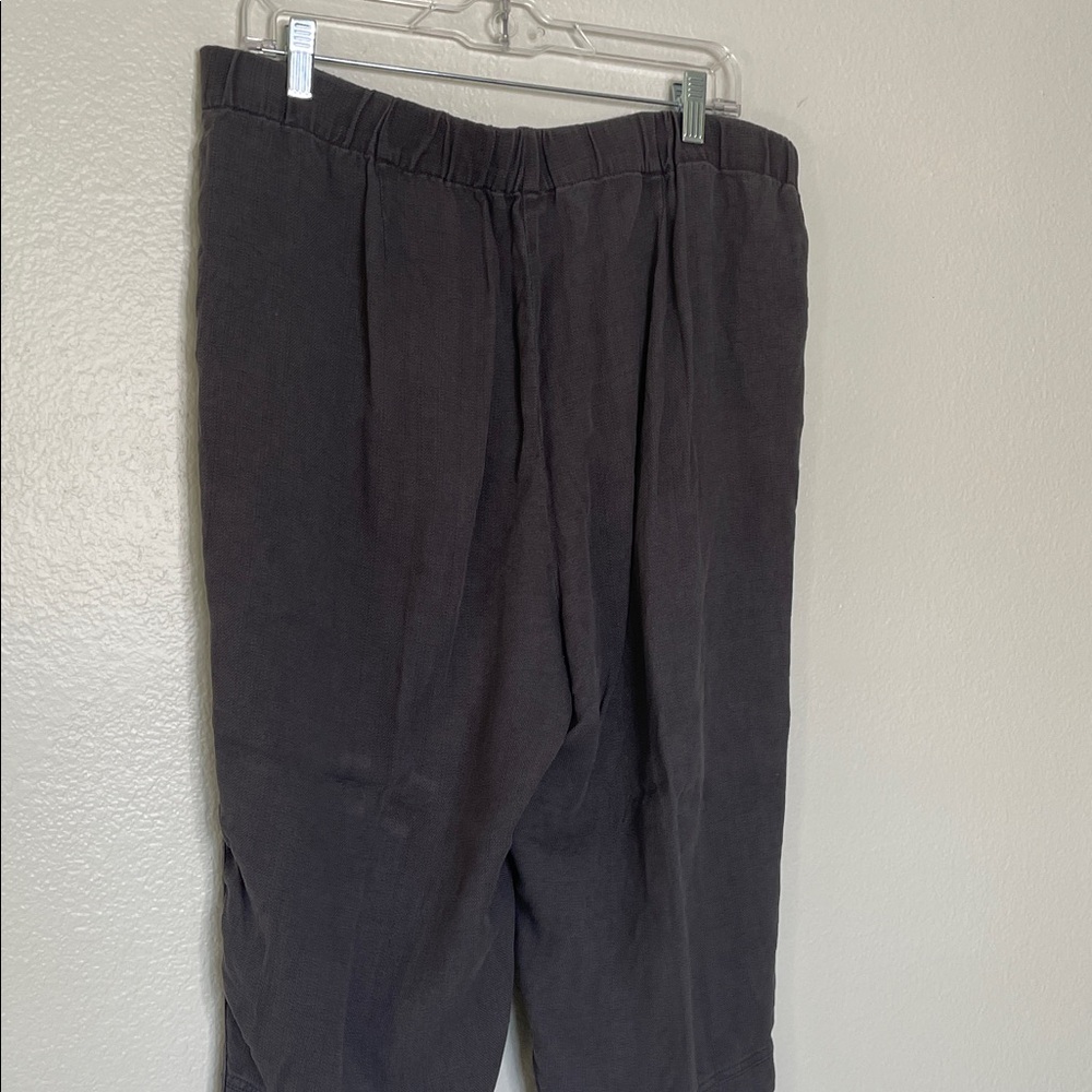 Pure jill Tencel Relaxed Pants Gray Large - Picture 4 of 7